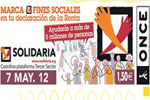 La ONCE presenta el cupn dedicado a la casilla de Fines Sociales de la Declaracin de la Renta