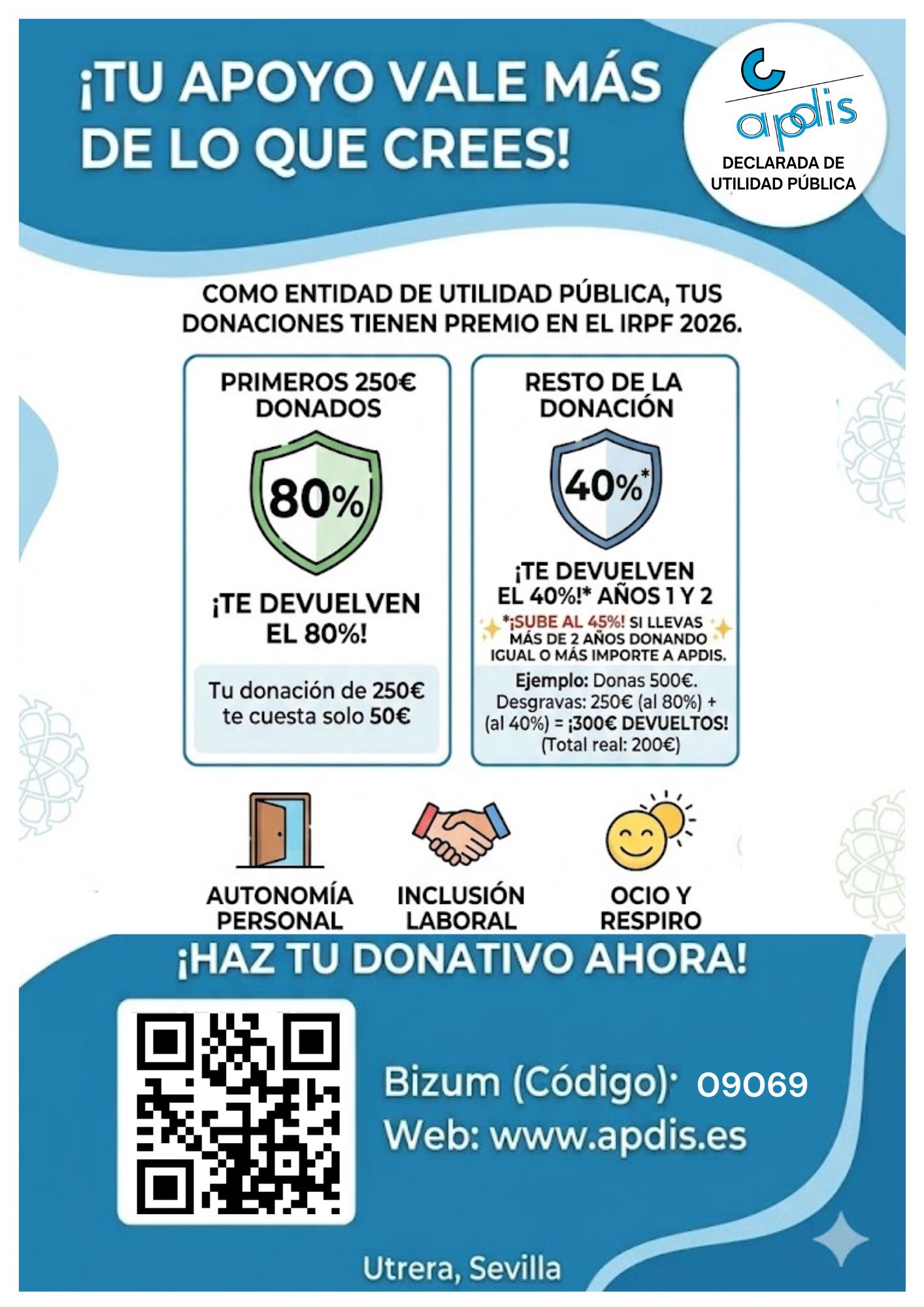 APDIS consigue la declaraciÃ³n de entidad de Utilidad PÃºblica