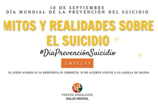 FEAFES Andalucía Salud Mental lanza un juego para romper con los mitos que existen sobre el suicidio